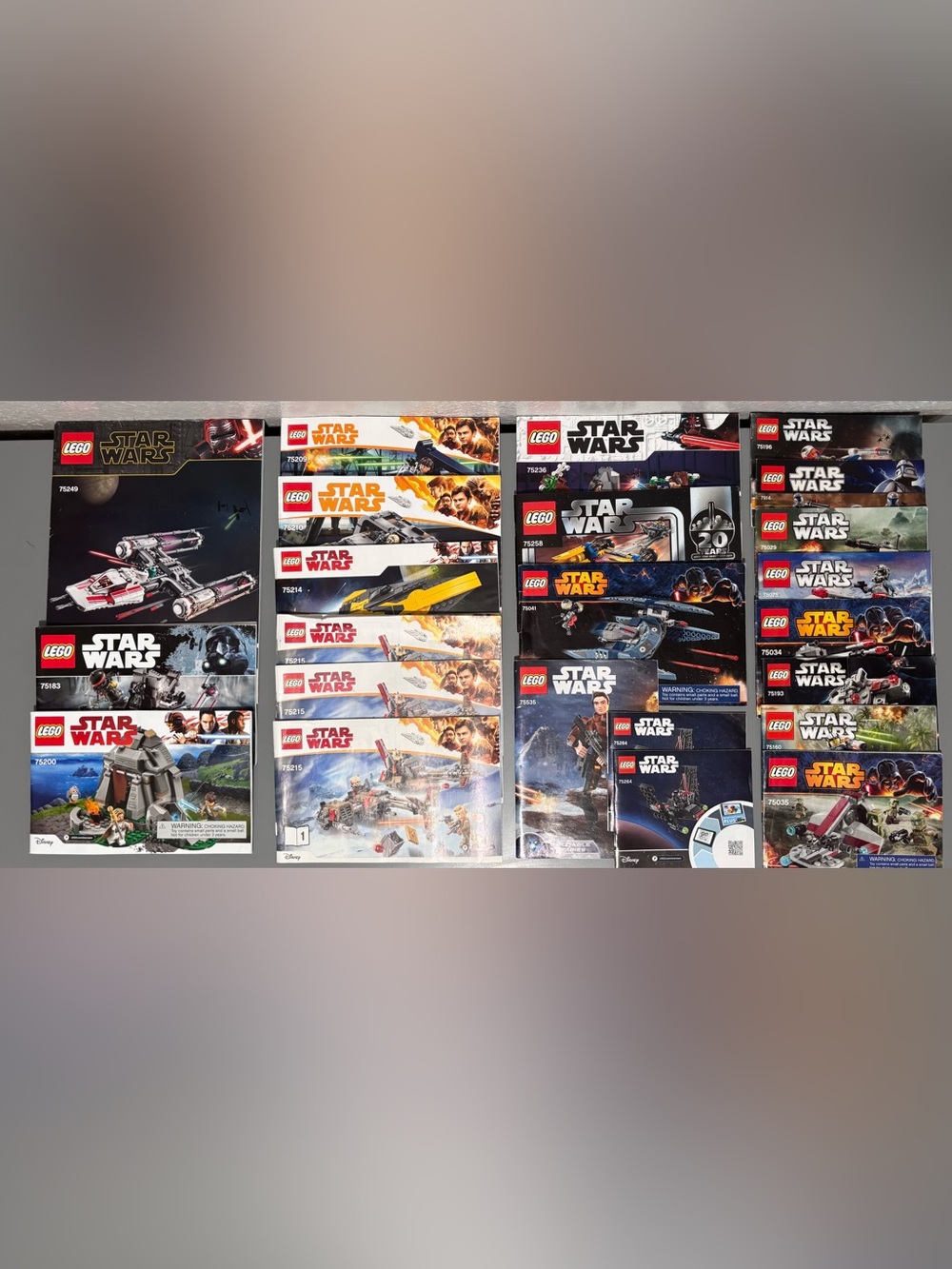 Lego Star Wars Instruction Manual Lot Of 24